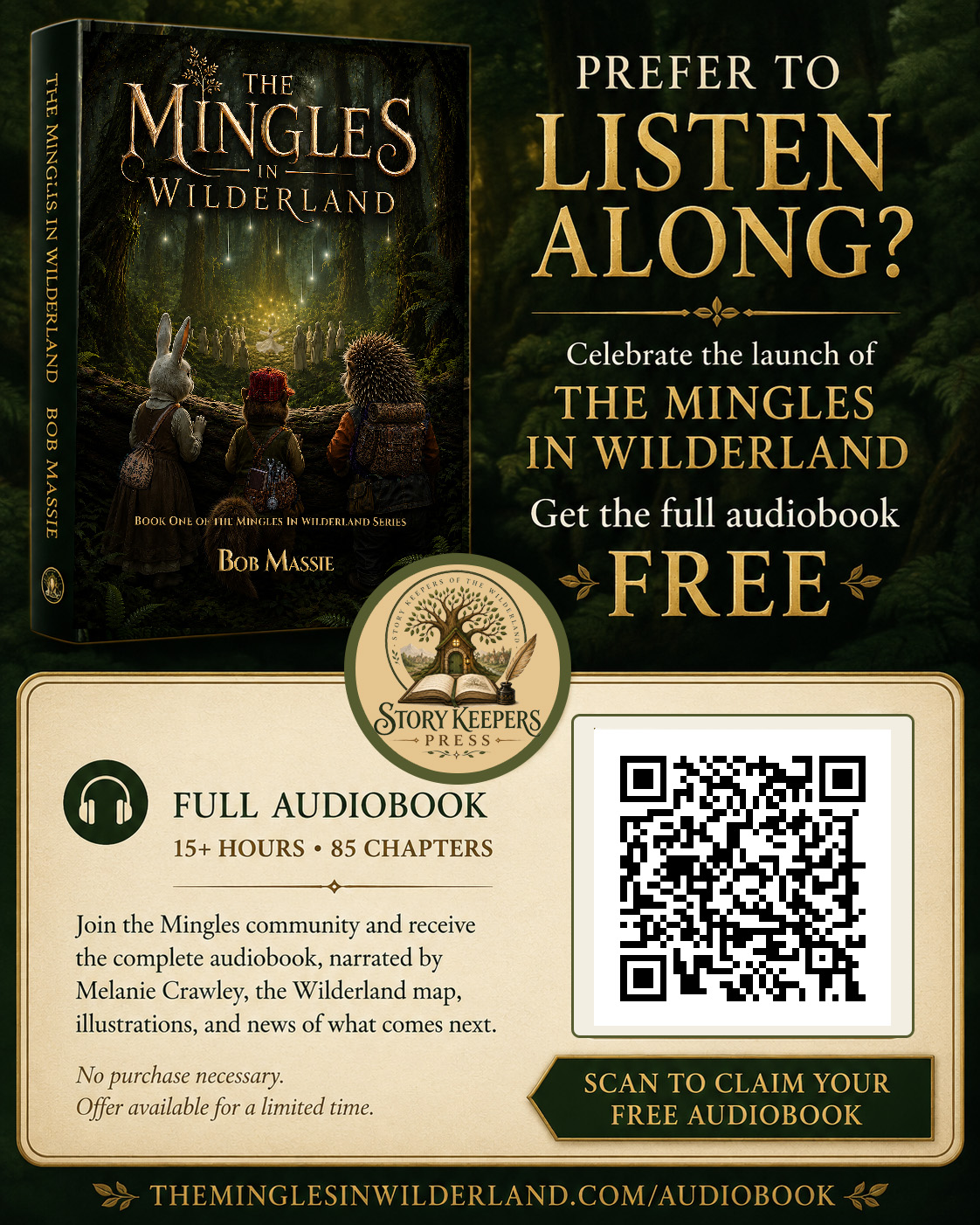 Free audiobook poster for The Mingles in Wilderland